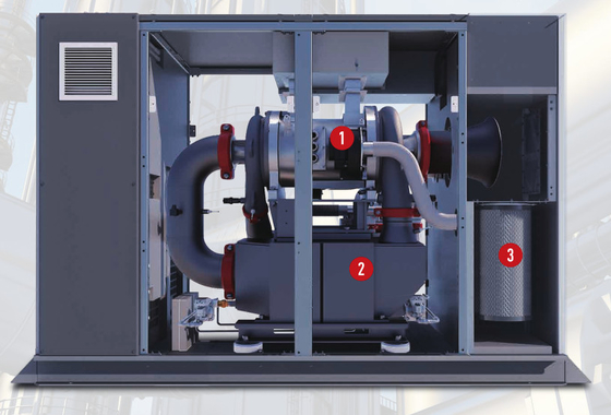 Rotations-Atlas-Schraubluftkompressor mit Magnetlagertechnologie