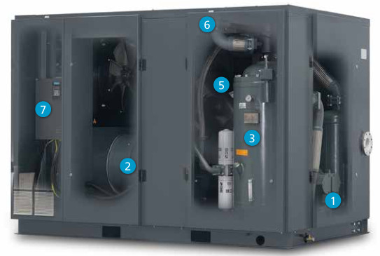 90 kW Drehschraubluftkompressor GL90VSD