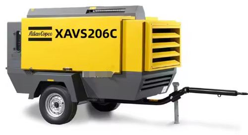 Industrieller tragbarer Kompressor XAVS206C mit automatischem Ausschalten und 12,5 M3/min FAD