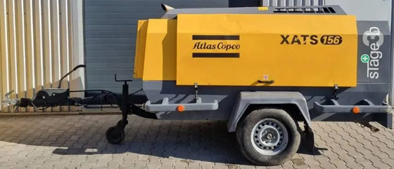 Tragbarer Kompressor XATS156C mit gelber Farbe und 10,3 Bar Nenndruck