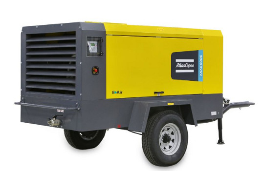 Atlas Copco Portable Compressor XAXS600E Elektroantrieb für maximale Produktivität
