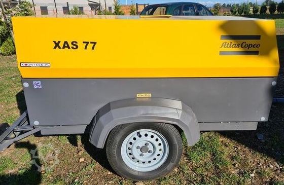 Industrieller tragbare Kompressor XAS77E mit FAD 4,2 M3/min und schwarzer Farbe