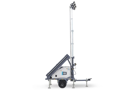 Windwiderstandsstufe 110 Km/h Elektrischer Leuchtturm HiLight MS4 mit 3 X 150 Beleuchtung und 3846 m2 Abdeckung