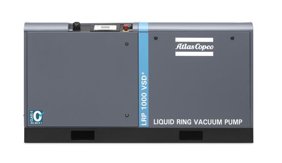 LRP 1000 VSD+ Motor AC Vakuumpumpe mit Abmessungen 1950x810x1020 MM und FAD 1050 Kubikmeter pro Stunde trocken 1140 Kubikmeter pro Stunde nass