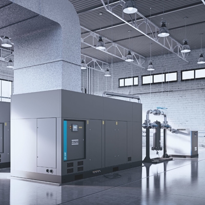 ZH ZH+ Serie Ölfreier Atlas-Schraubluftkompressor Aluminiumlegierte Material