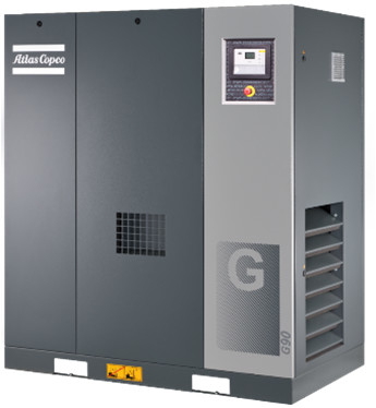 Atlas-Schraubluftkompressor G-Serie G90 mit lebenslangem geschmierten Nebenlager ohne Antrieb