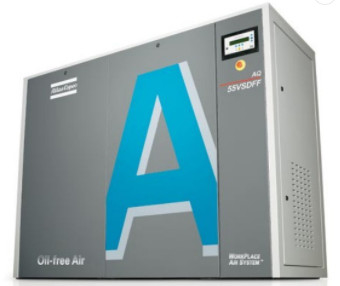 55kw Ölfreier Atlas-Schraubluftkompressor Wasser injiziert AQ 55 VSD