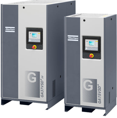 70kw Atlas GA 75+VSD, Atlas Schraubluftkompressor Frequenzumwandlung