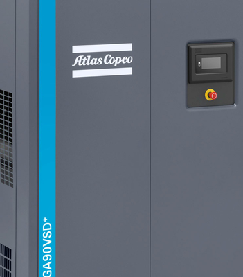 110 kW Atlas-Schraubluftkompressor VSD Plus GA110VSD+ Aluminiumlegierte Material
